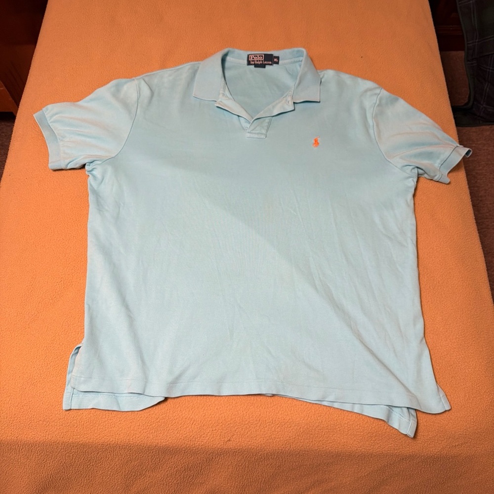 Polo by Ralph Lauren Men's Light Blue Polo Shirt